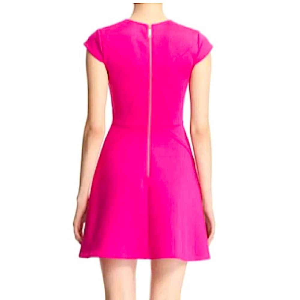 Ted Baker Pink Neoprene Skater Cocktail Dress - Picture 2 of 6